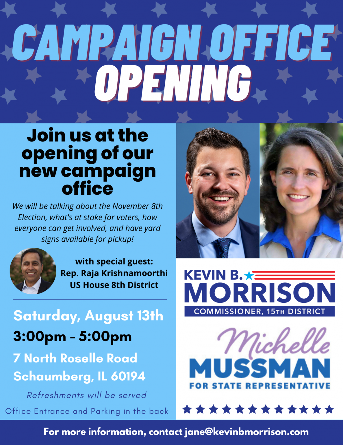 Campaign Office Opening - Kevin B Morrison For Cook County Commissioner