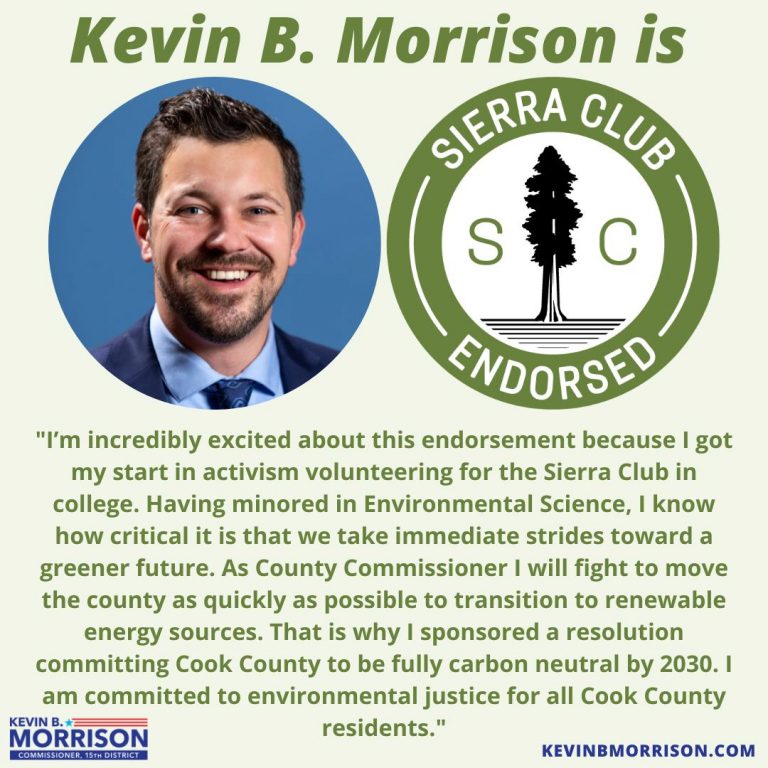 Endorsement Alert: Sierra Club Endorses Kevin Morrison! - Kevin B ...