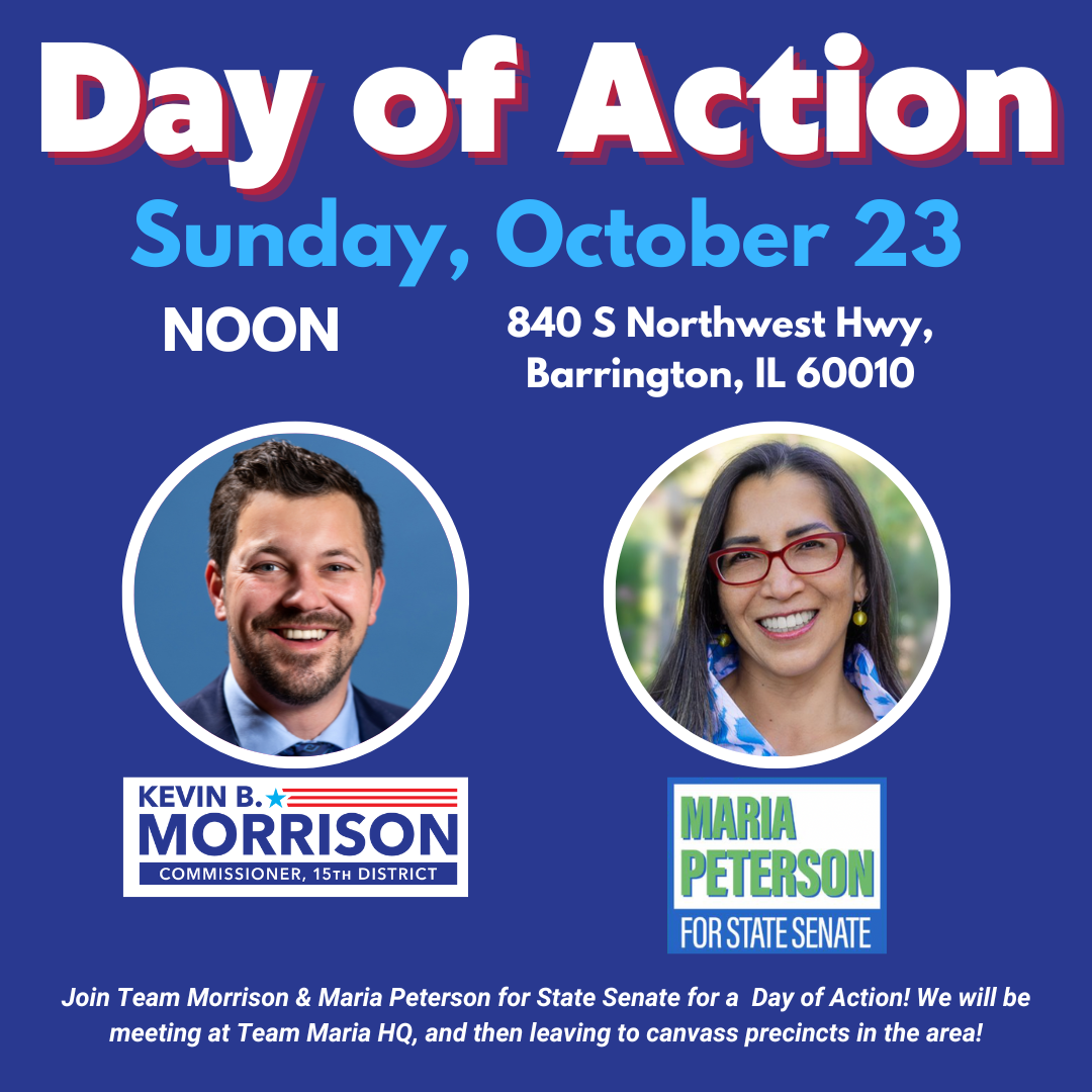Day of Action with Maria Peterson for State Senate